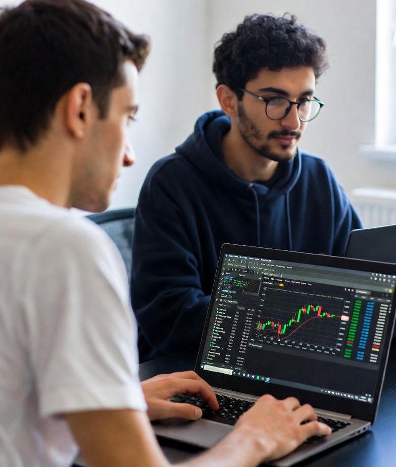 developers working remotely on laptops