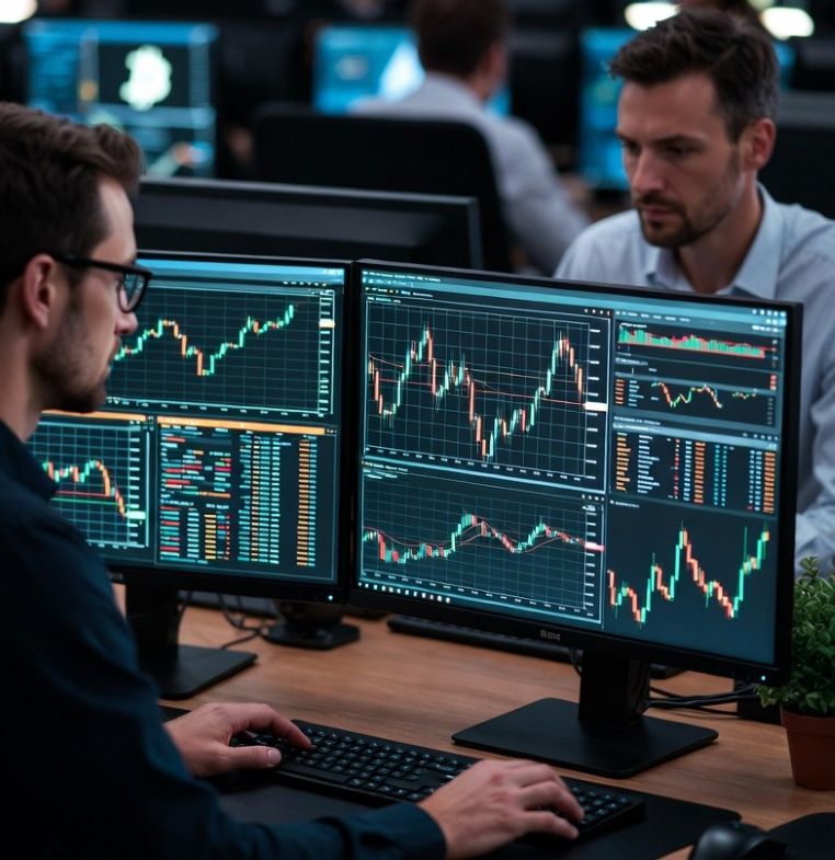 analyzing digital tokens with stock-style graphs